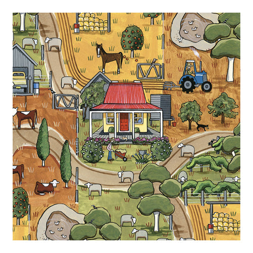 Personalised Cushion ‘Red Tractor Designs’
