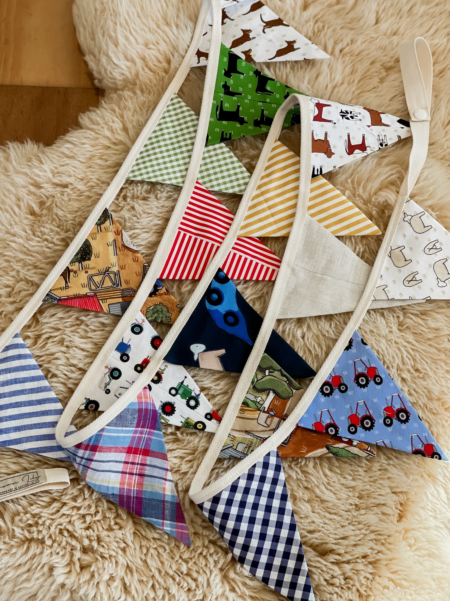 Red Tractor Designs Bunting