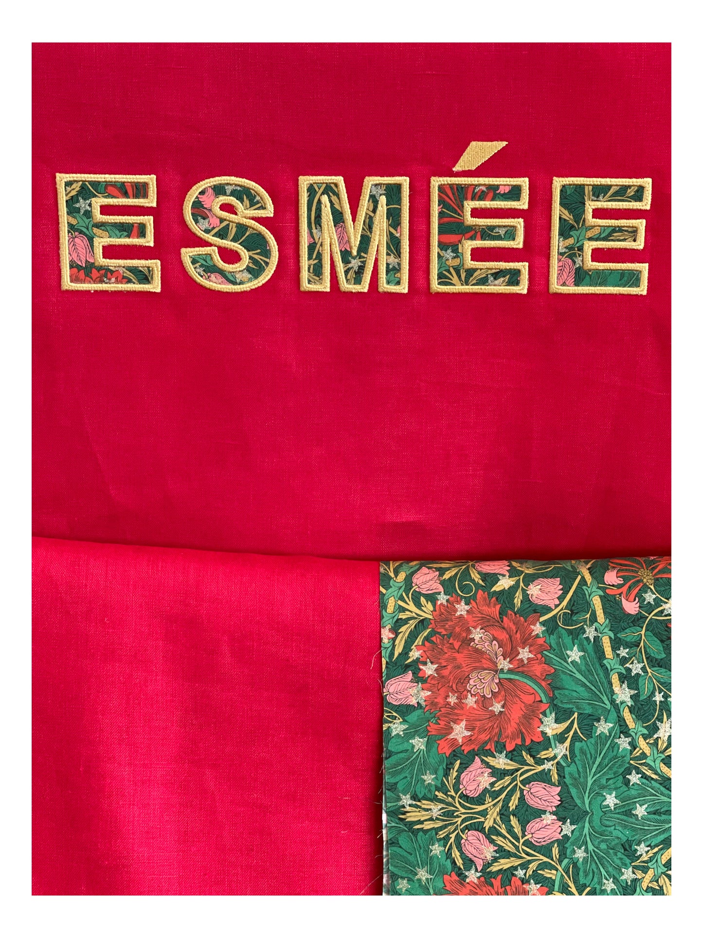 Personalised Premium Linen & Liberty Santa Sacks