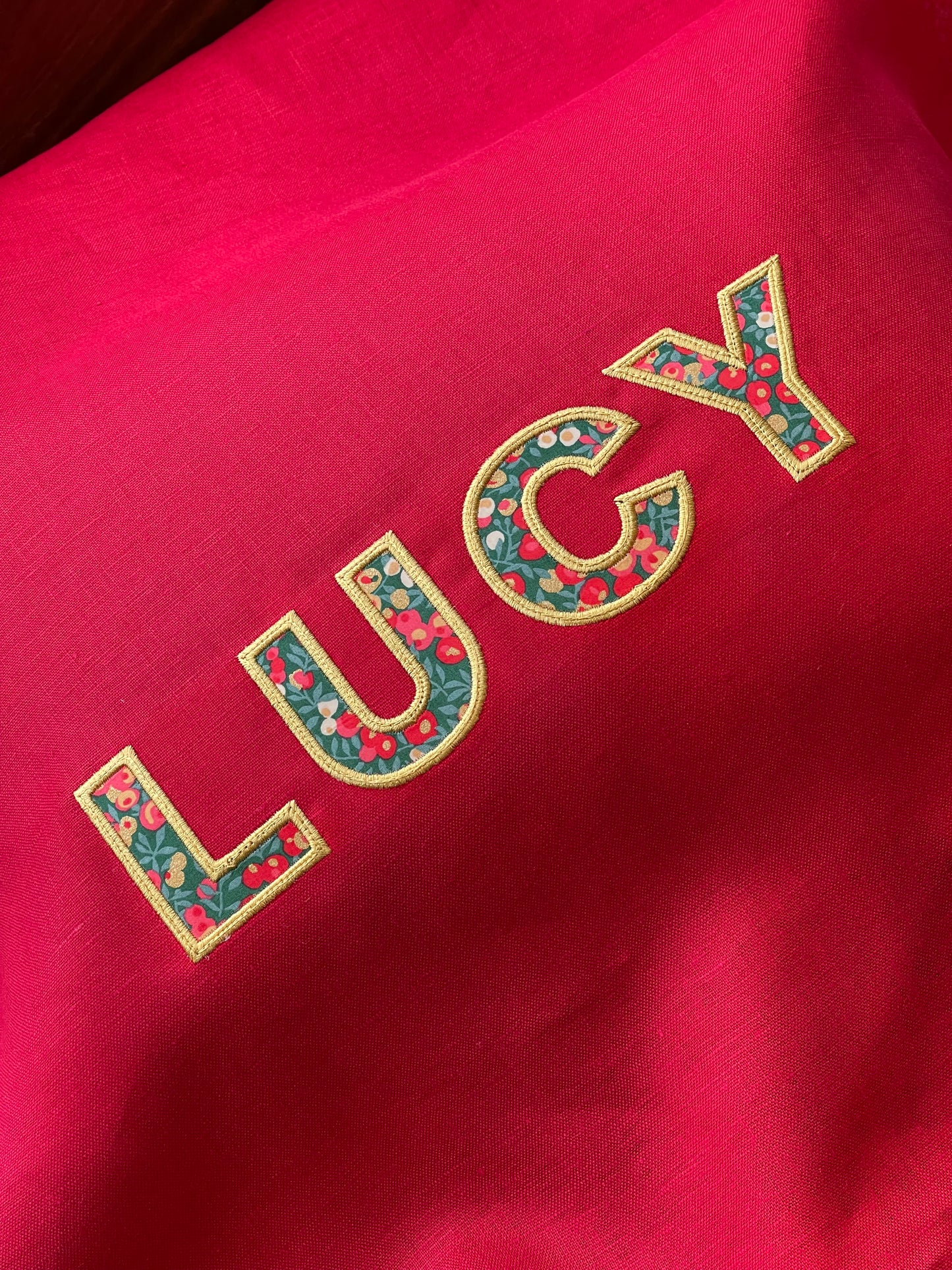 Personalised Premium Linen & Liberty Santa Sacks