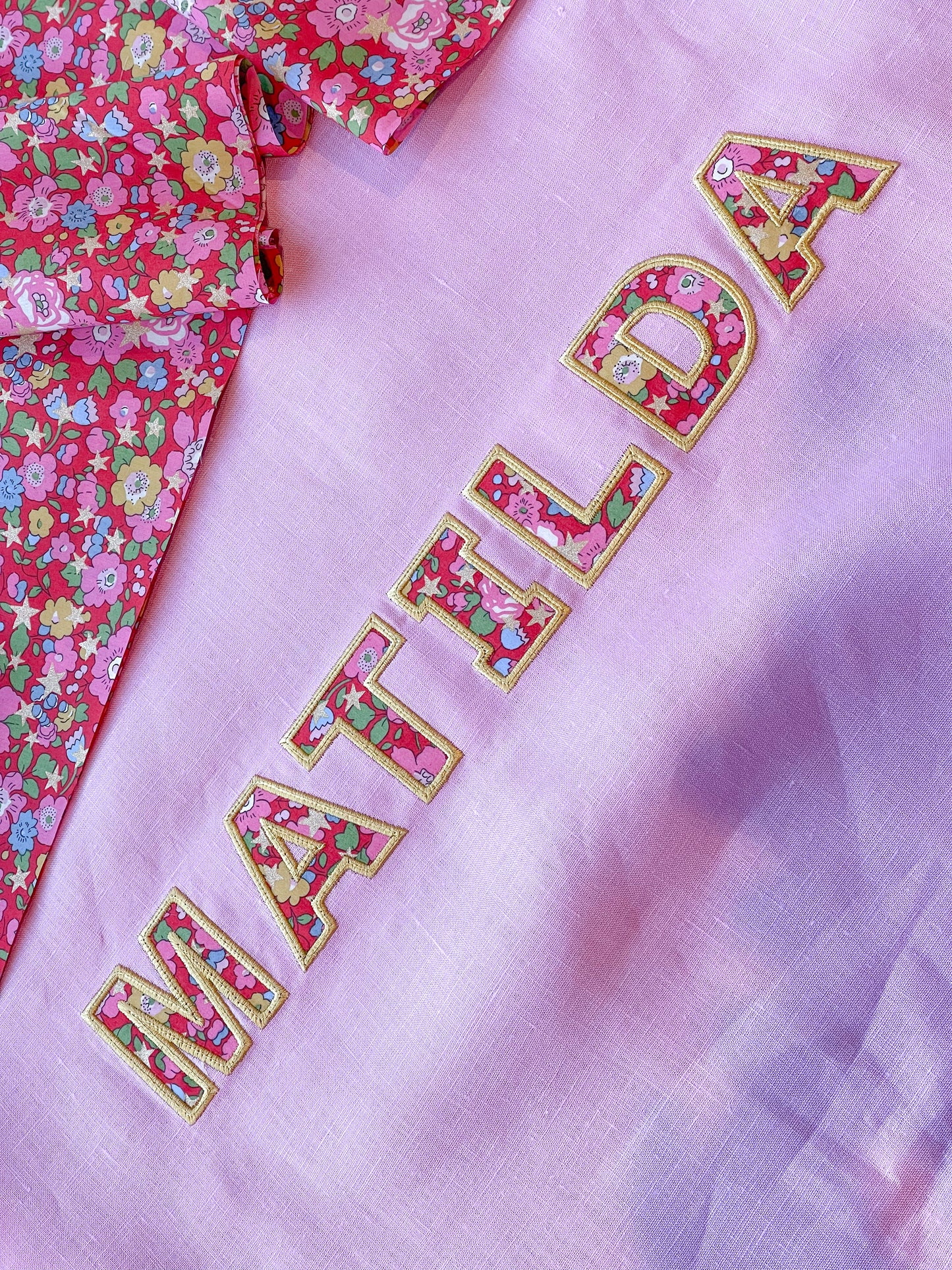 Personalised Premium Linen & Liberty Santa Sacks