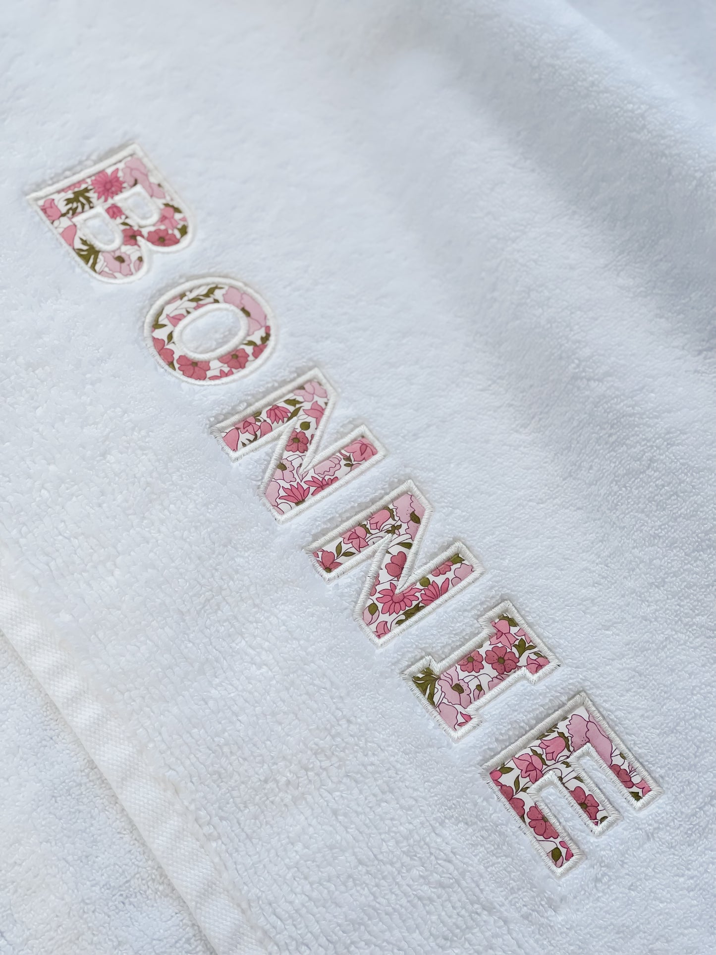 Personalised Liberty Name Towels – Custom Embroidered Gift (Baby, Kids & Adults)