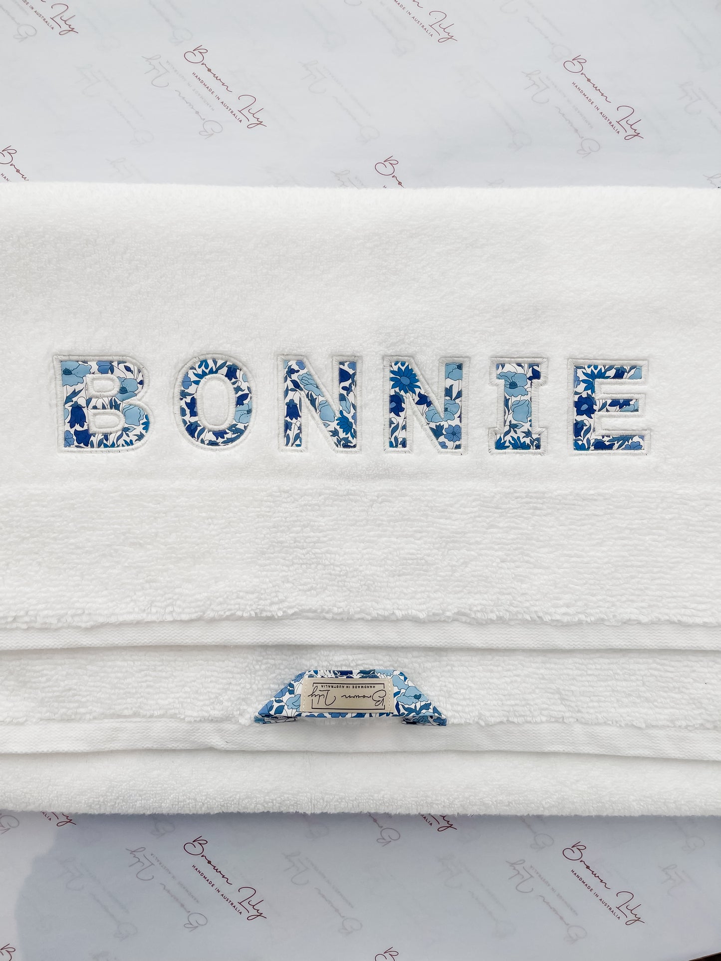 Personalised Liberty Name Towels – Custom Embroidered Gift (Baby, Kids & Adults)