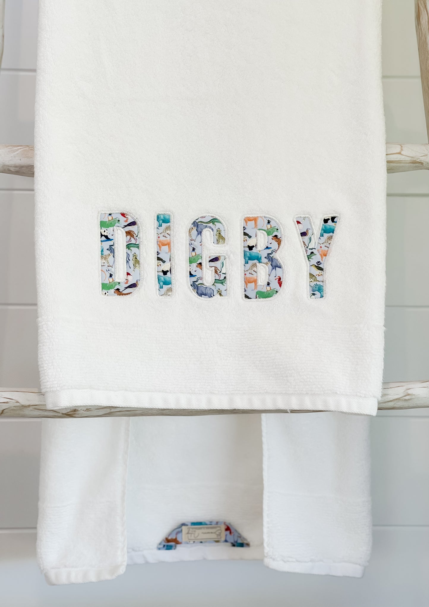 Personalised Liberty Name Towels – Custom Embroidered Gift (Baby, Kids & Adults)