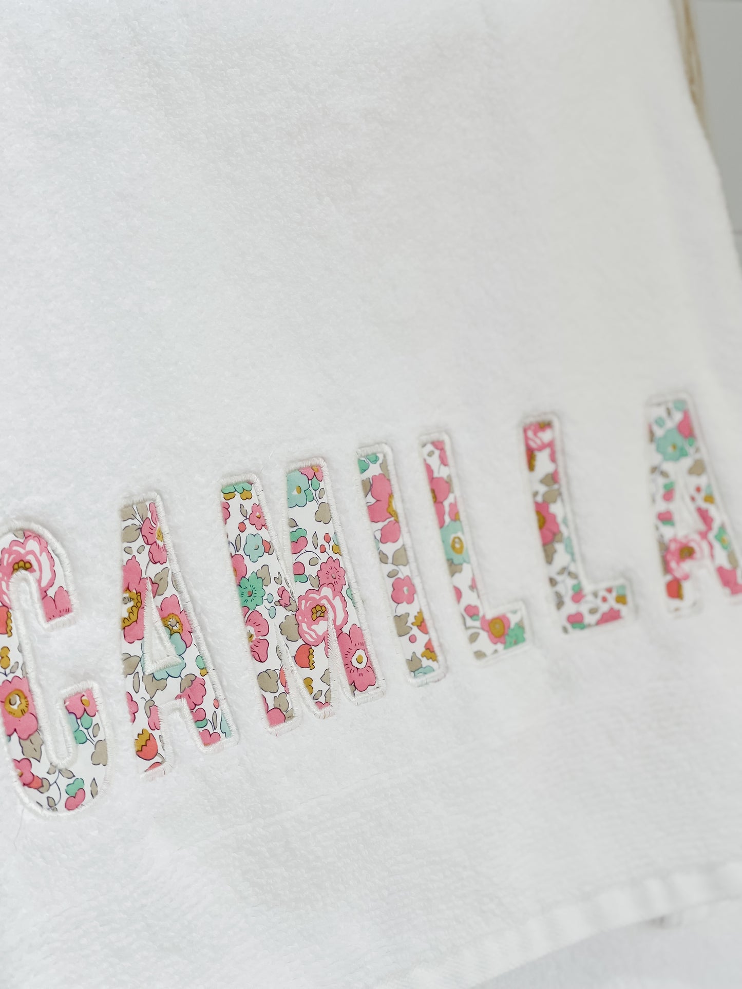 Personalised Liberty Name Towels – Custom Embroidered Gift (Baby, Kids & Adults)