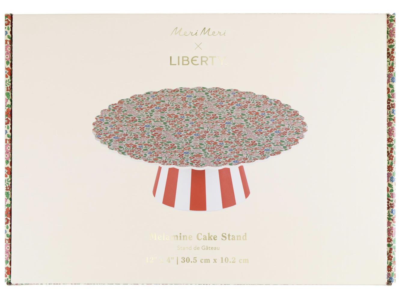 Meri Meri x Liberty Red Sweet Meadow Cake Stand
