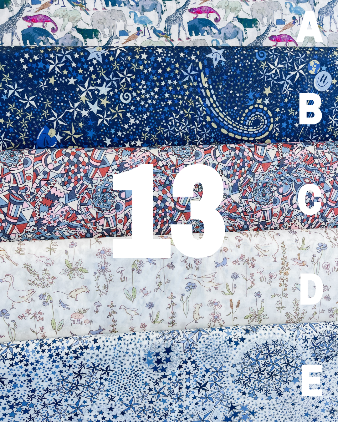 Single Fabric Liberty Name Banner