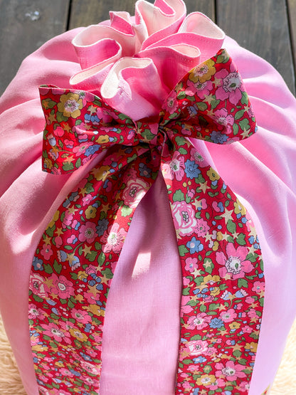 Personalised Premium Linen & Liberty Santa Sacks