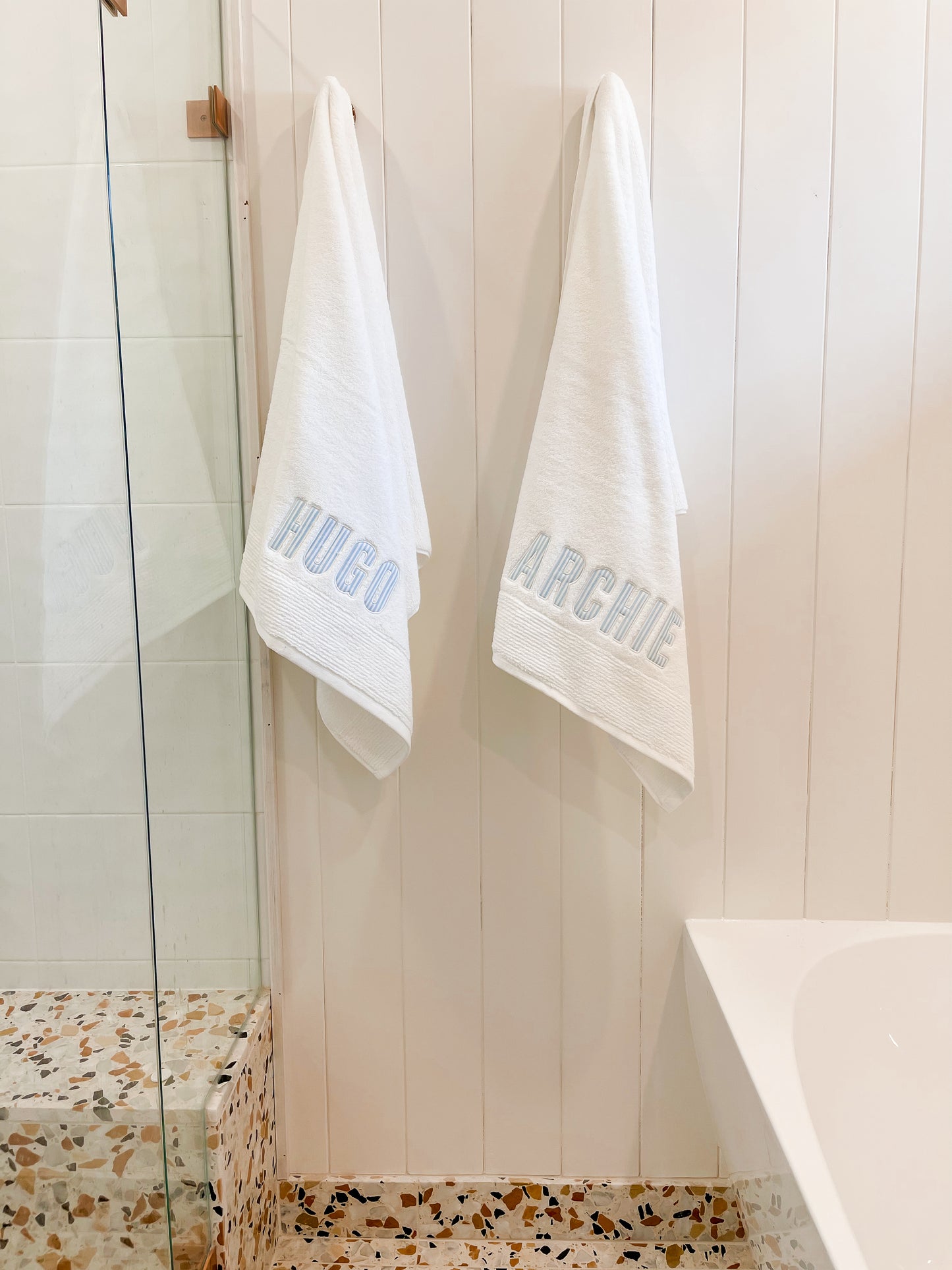 Personalised Towels - Gingham Stripes Spots