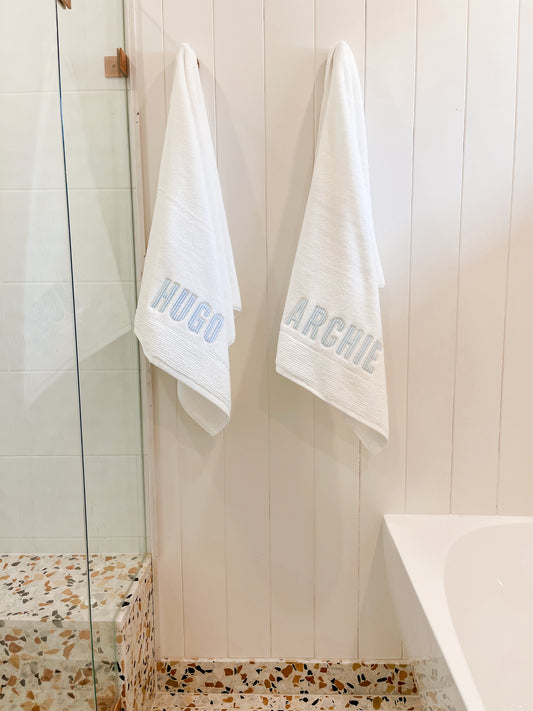 Personalised Towels - Gingham Stripes Spots