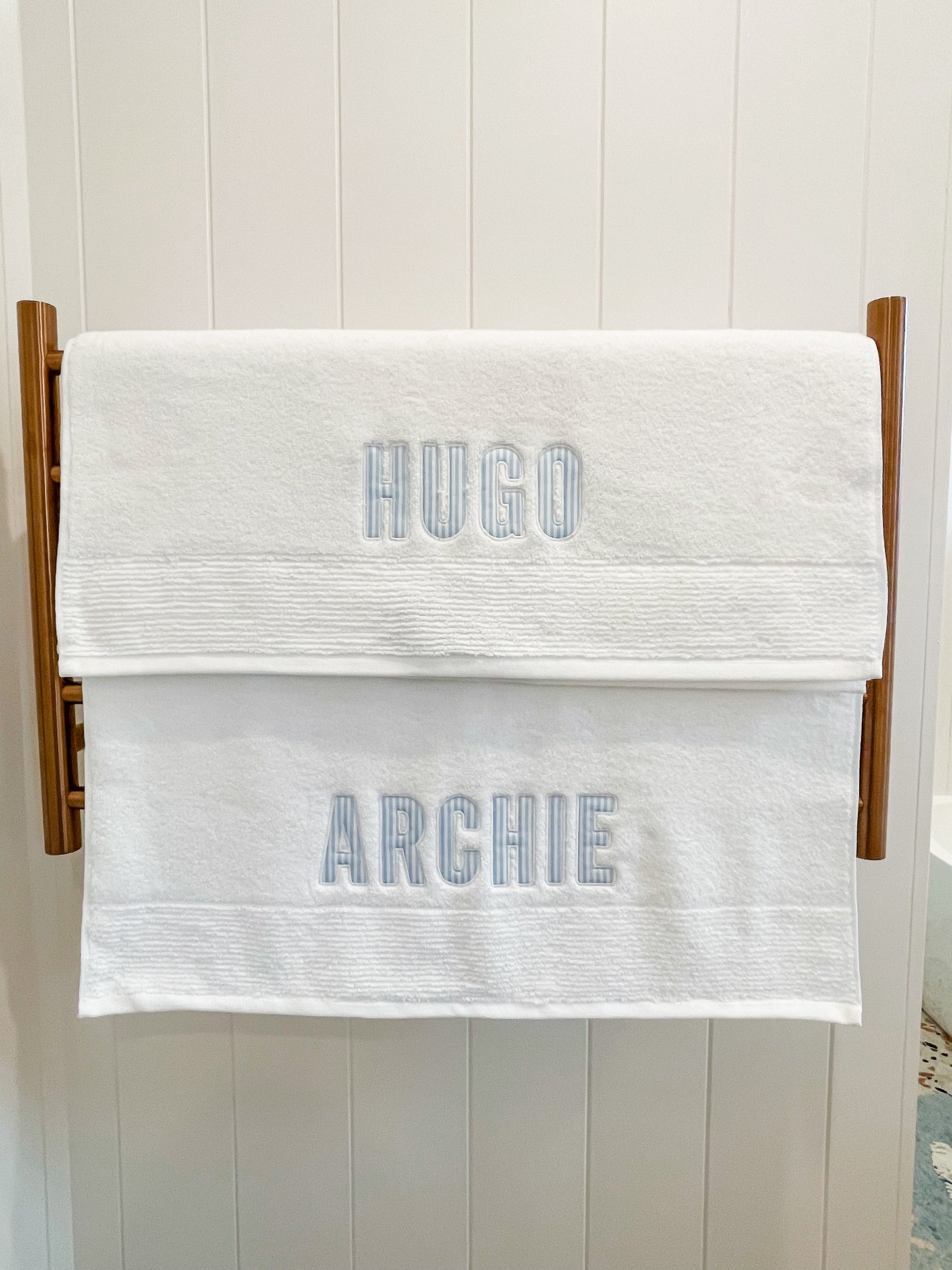 Personalised Towels - Gingham Stripes Spots