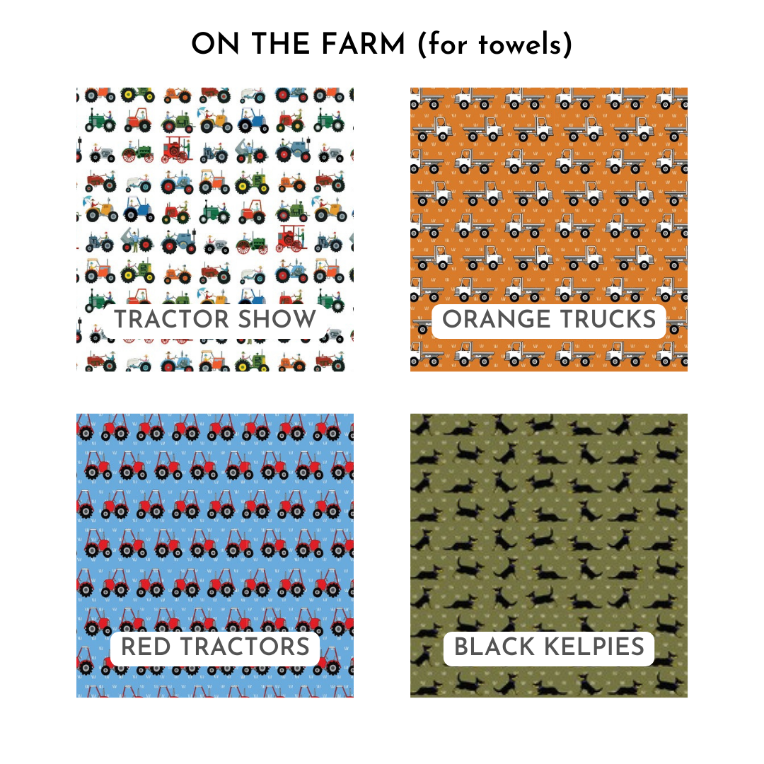 Face Washer 'Red Tractor Designs’