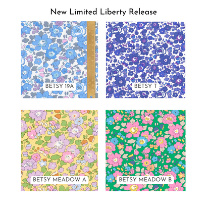 Face Washer with Liberty Fabric Initial - custom embroidered gift for kids and adults