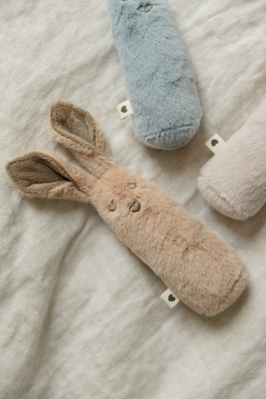 Bibs Tan Kangaroo Baby Rattle