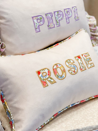 Personalised Liberty Cushions for Girls
