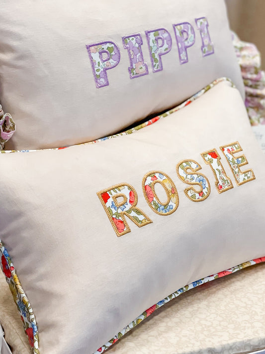 Personalised Liberty Cushions for Girls