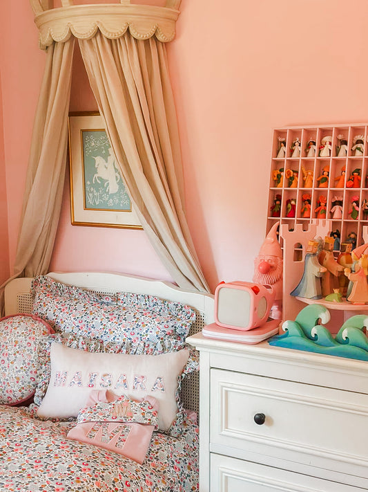 Personalised Liberty Folded Ruffle Cushion