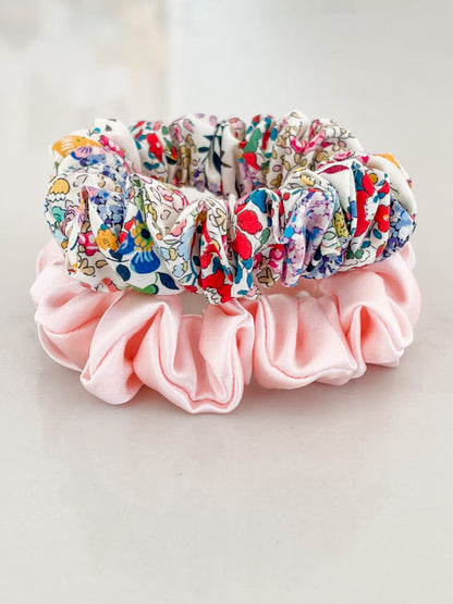 Liberty & Silk Scrunchies