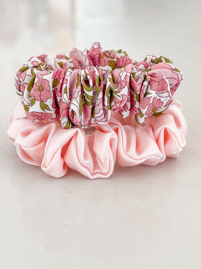 Liberty & Silk Scrunchies