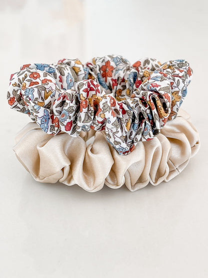 Liberty & Silk Scrunchies