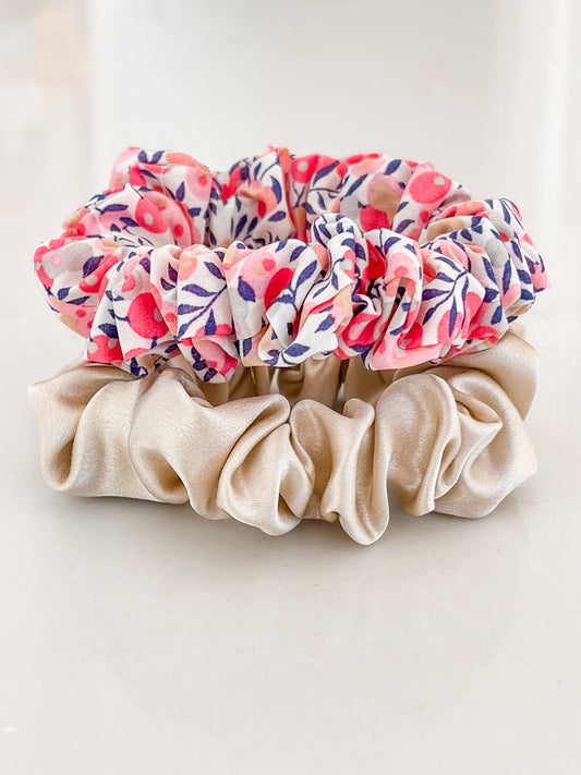 Liberty & Silk Scrunchies