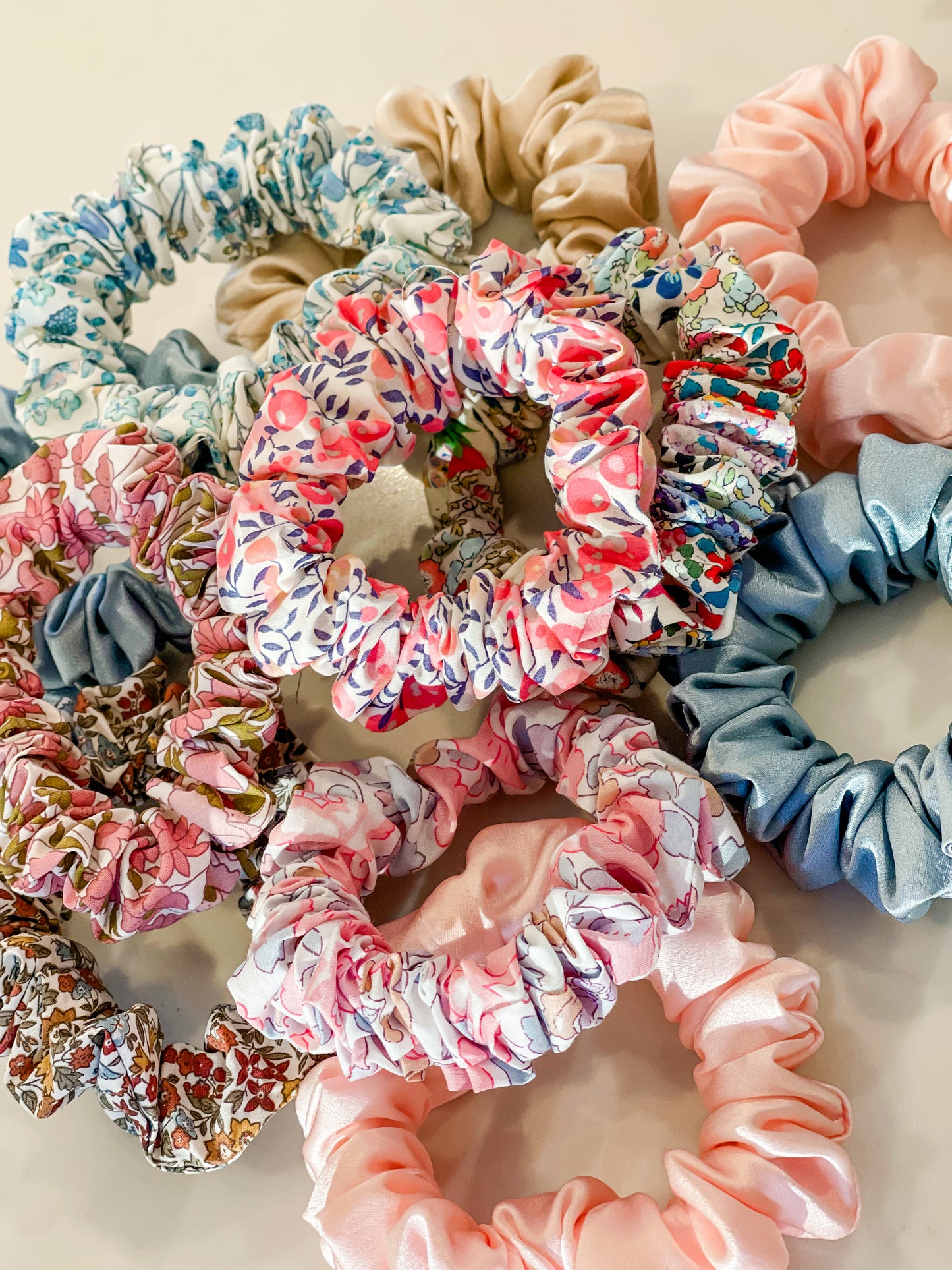 Liberty & Silk Scrunchies