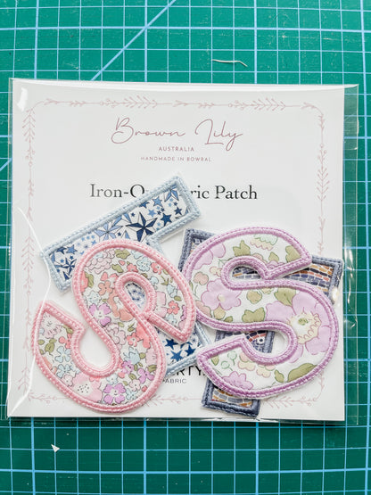 Liberty Alphabet & Number Patches