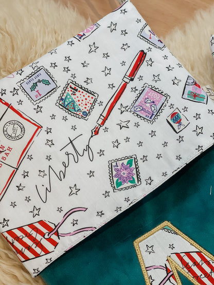 Velvet & Liberty Santa Stockings with Single Initial