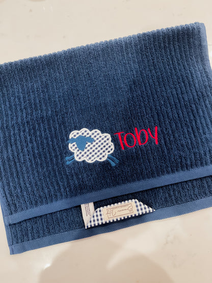Personalised Hand Towels | Custom Embroidered Name Towels Australia