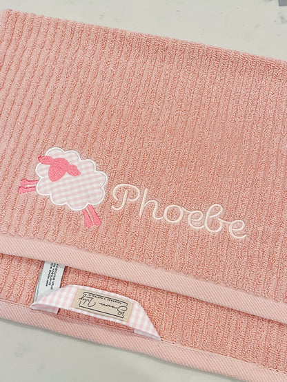 Personalised Hand Towels | Custom Embroidered Name Towels Australia