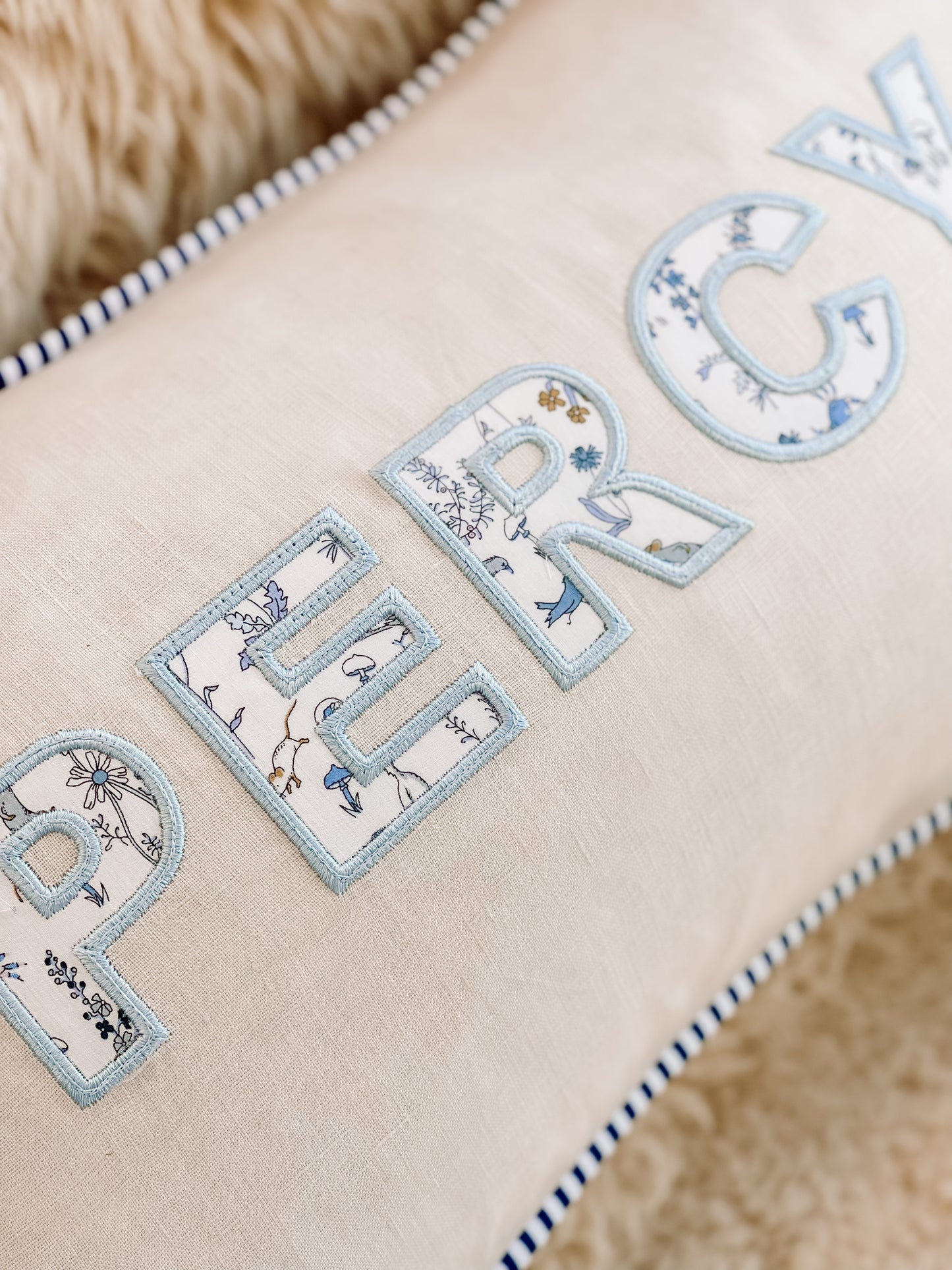 Personalised Liberty Cushions for Boys