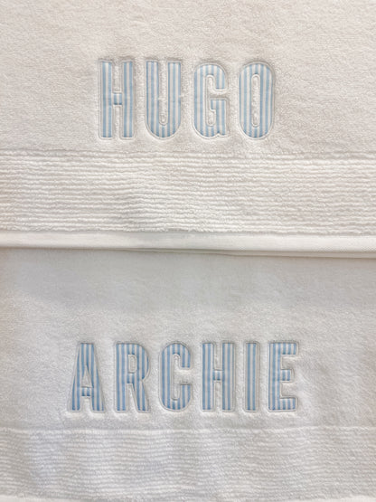 Personalised Towels - Gingham Stripes Spots