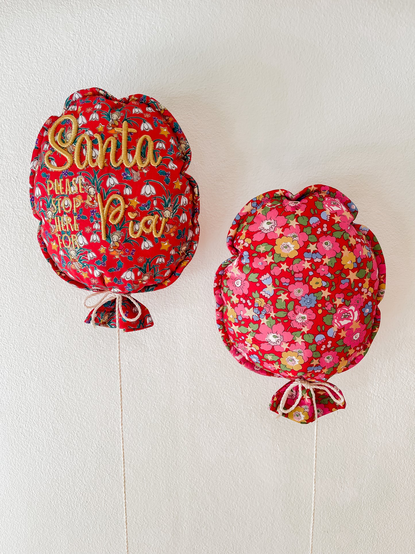 ‘Santa Stop Here’ Personalised Keepsake Balloon
