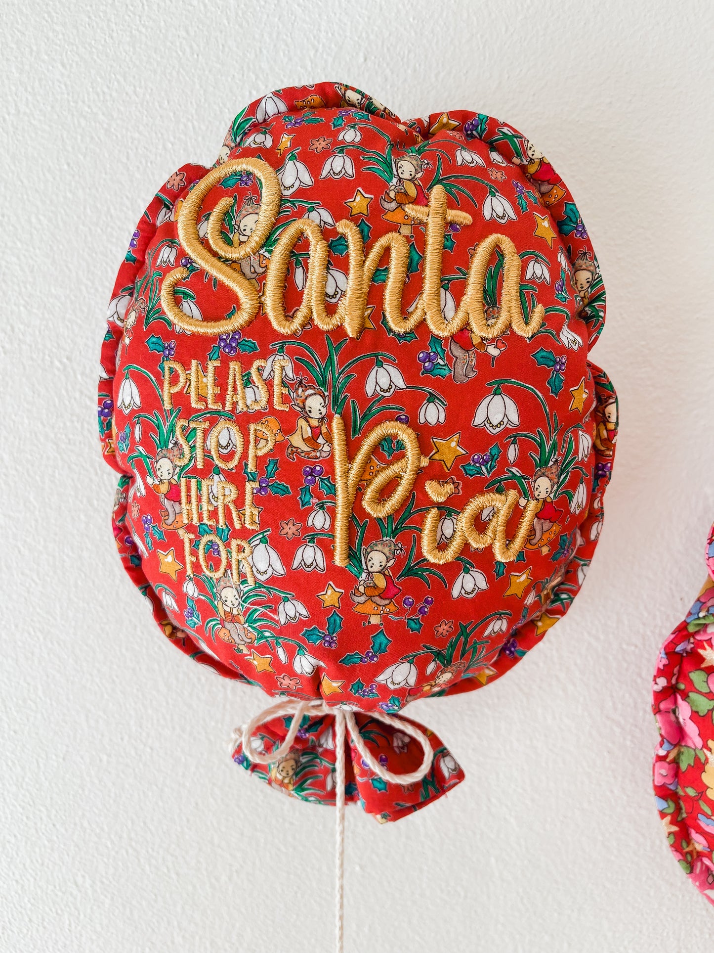 ‘Santa Stop Here’ Personalised Keepsake Balloon