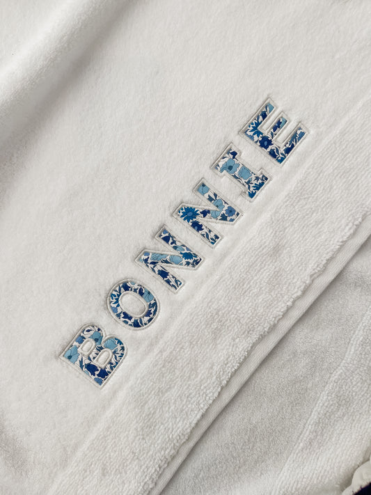 Personalised Liberty Name Towels – Custom Embroidered Gift (Baby, Kids & Adults)