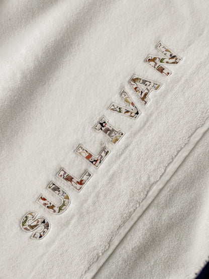Personalised Liberty Name Towels – Custom Embroidered Gift (Baby, Kids & Adults)