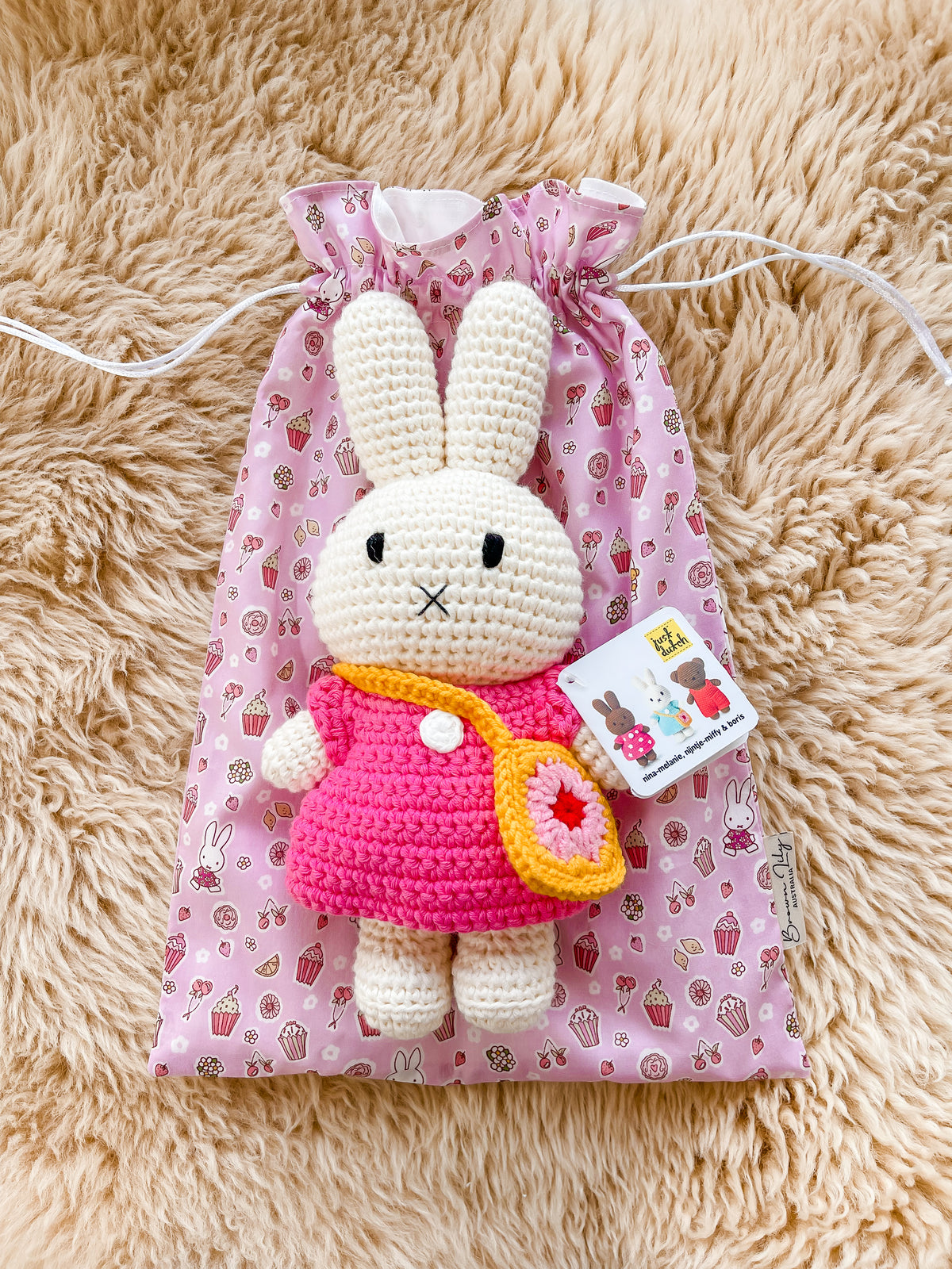 Liberty x Miffy Fully Lined Drawstring Keepsake Bag
