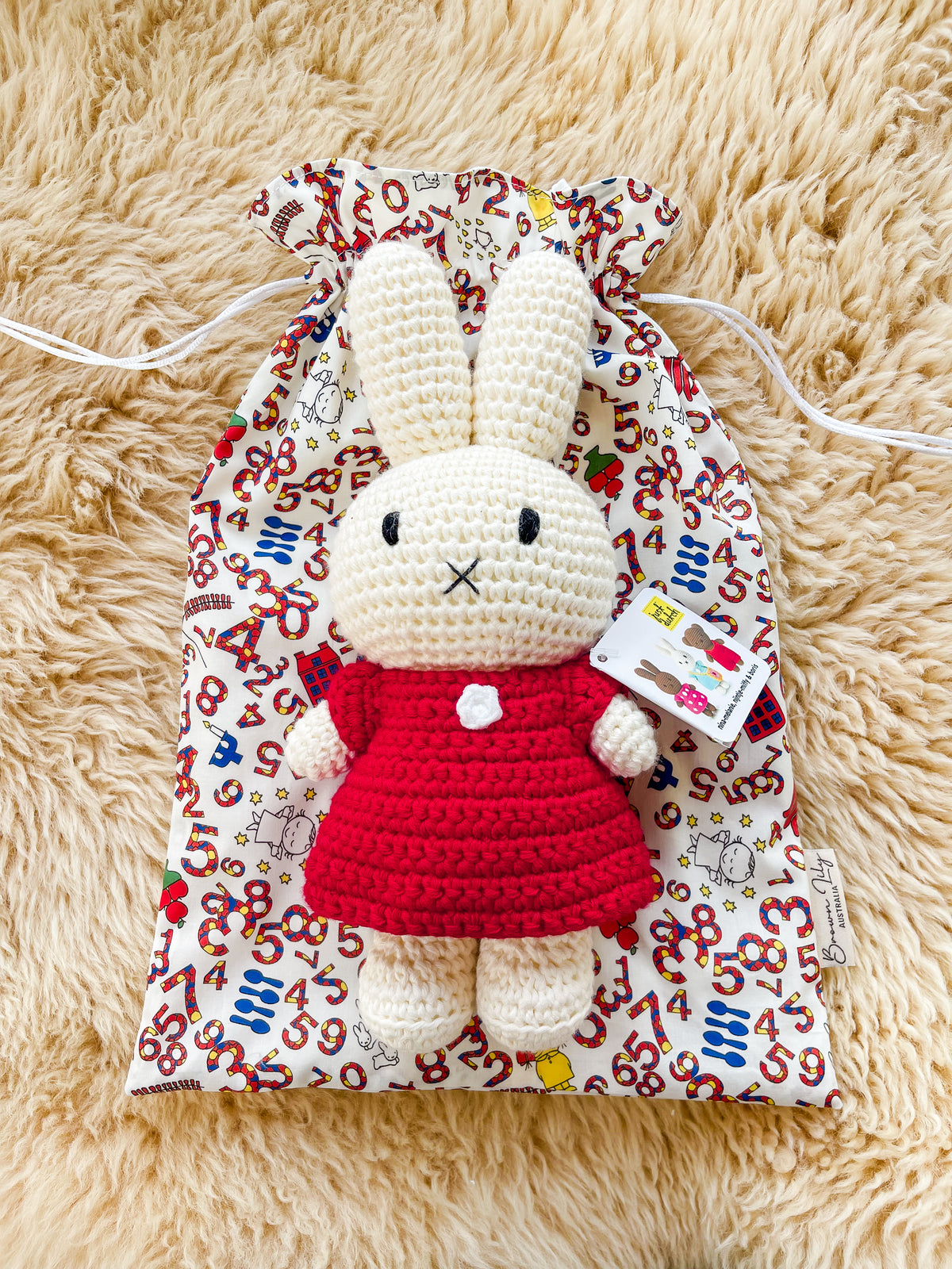 Liberty x Miffy Fully Lined Drawstring Keepsake Bag