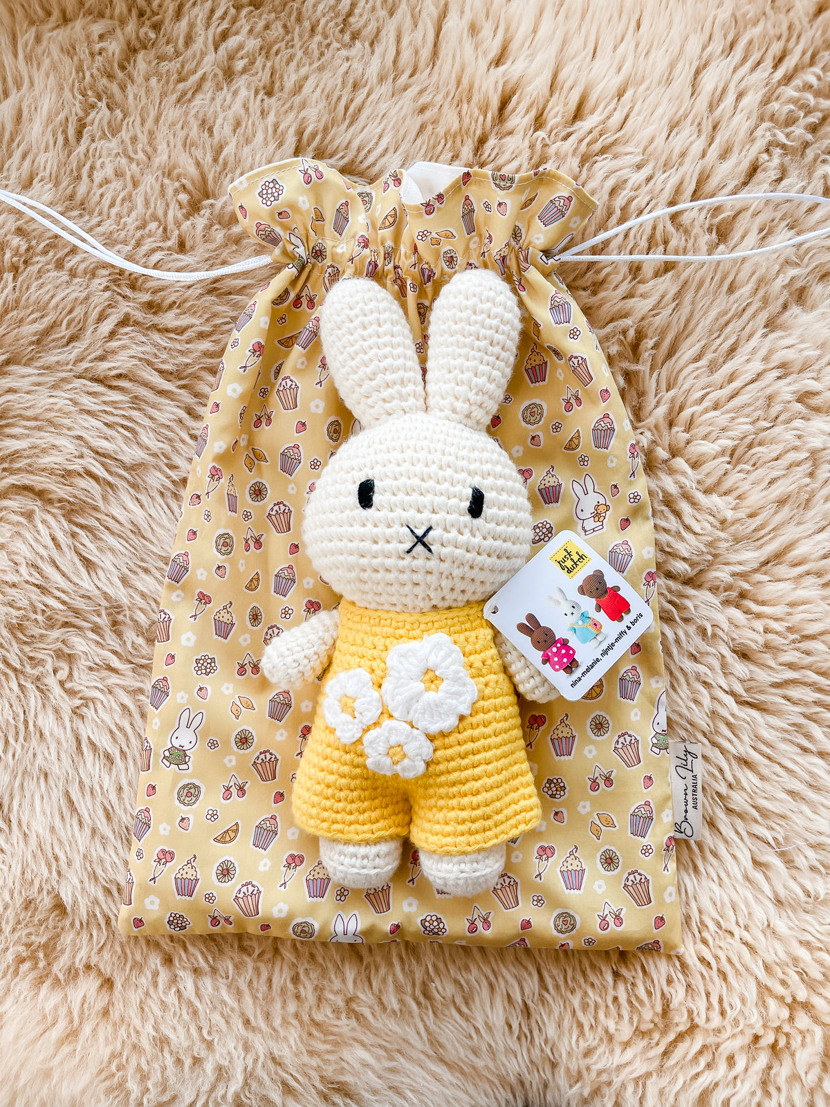 Liberty x Miffy Fully Lined Drawstring Keepsake Bag