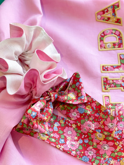 Personalised Premium Linen & Liberty Santa Sacks