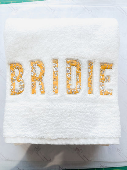 Personalised Liberty Bath Towels for Girls | Custom Embroidered Name Towels Australia