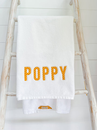 Personalised Towels 'Spots, Stripes & Ginghams’