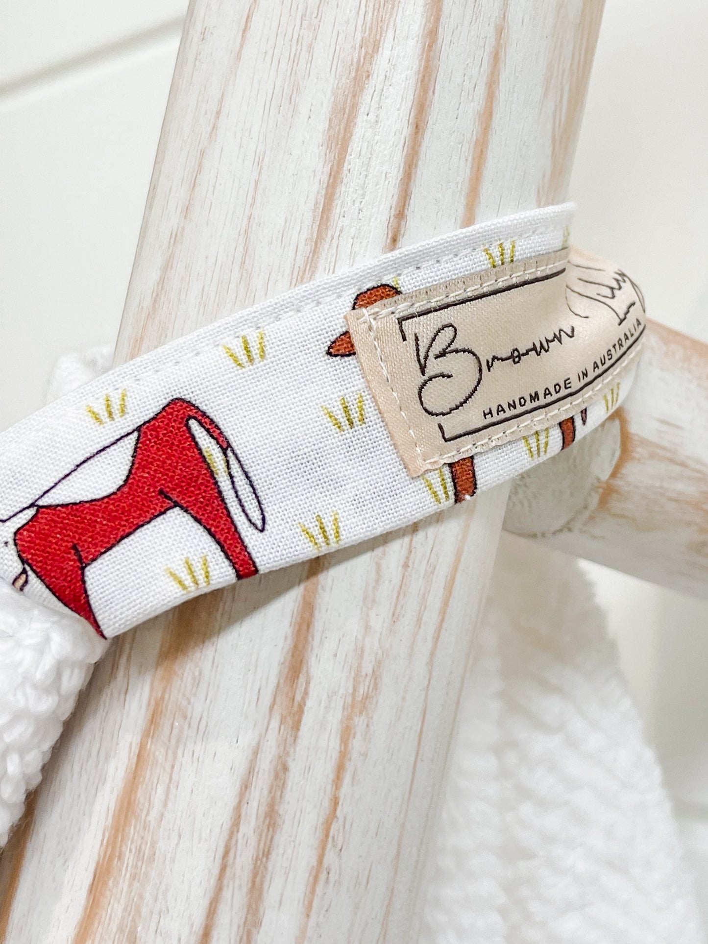 Personalised Towels ‘Red Tractor Designs fabric’
