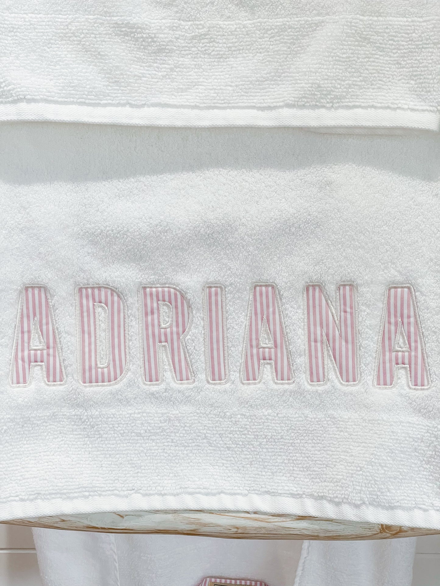 Personalised Towels 'Spots, Stripes & Ginghams’