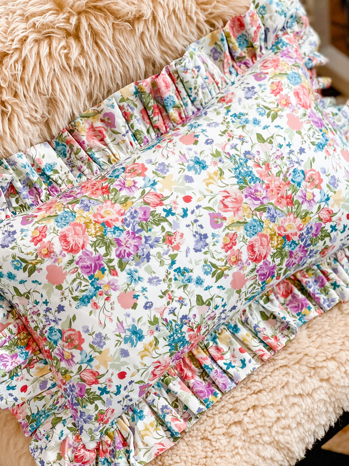 Liberty & 'Bridgerton' Ruffle Cushion