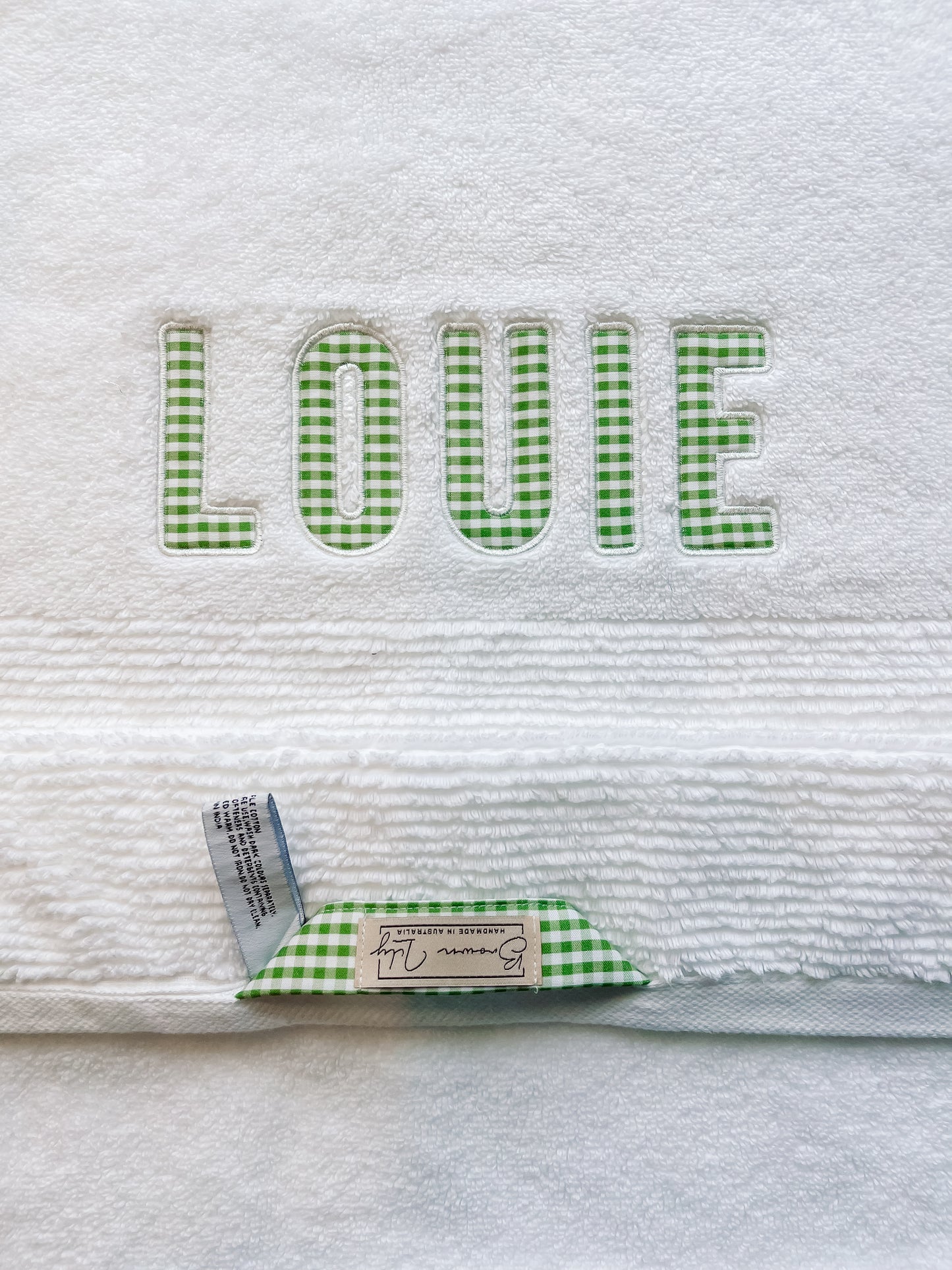 Personalised Spots, Stripes & Checks Towels
