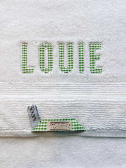 Personalised Spots, Stripes & Checks Towels