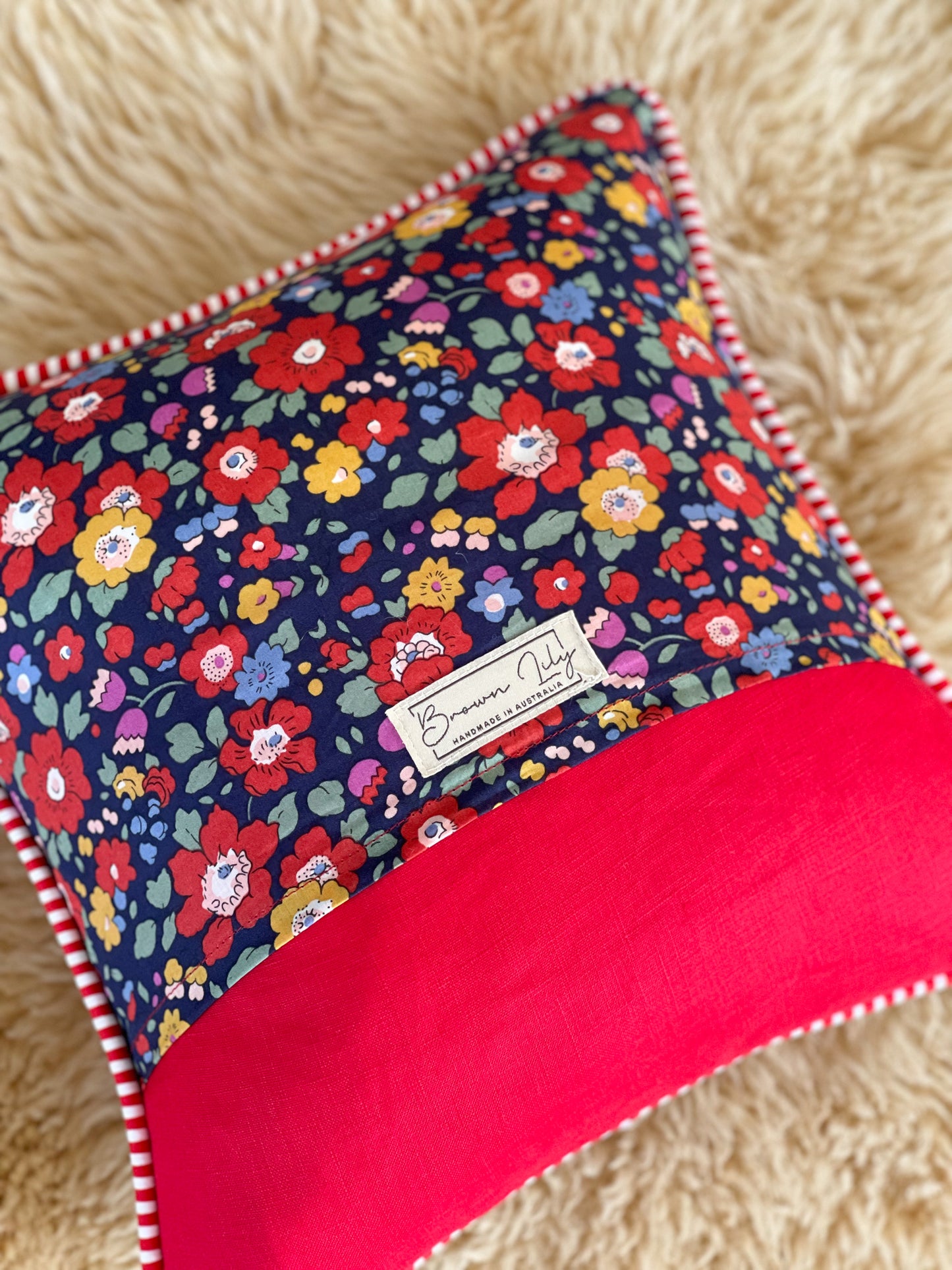 Personalised Liberty Initial Cushion