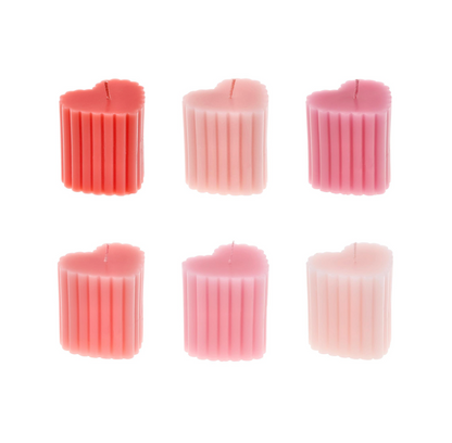 Meri Meri x Liberty Scalloped Heart Liberty Candles