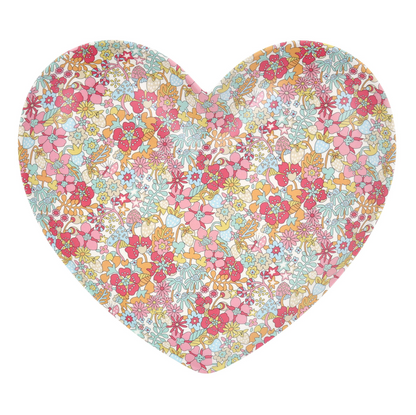 Meri Meri x Liberty Mixed Set of Reusable Heart Plates